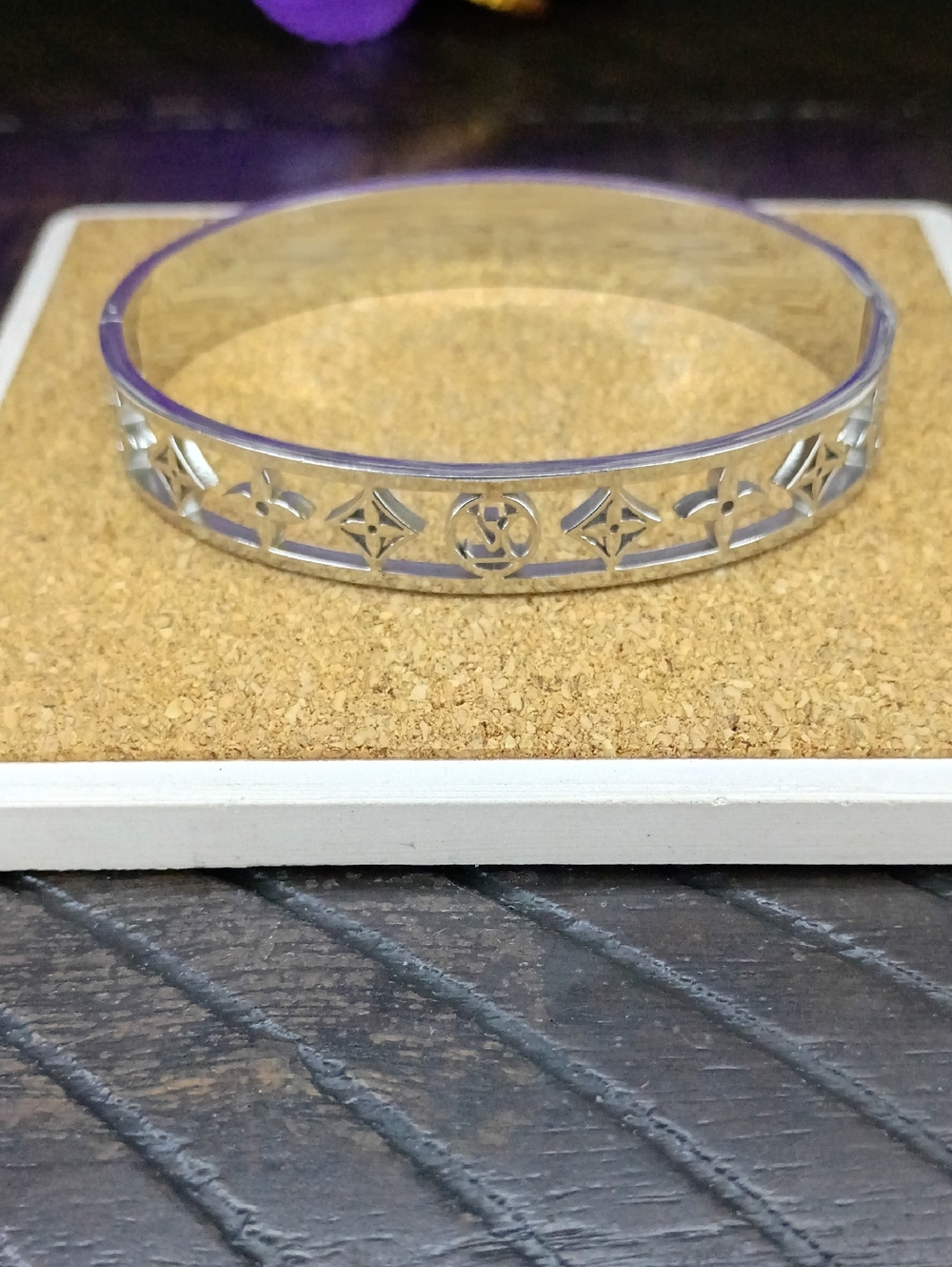New Fashion Jewelry Silver Logo Bangle Bracelet